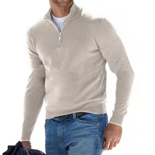 Larry | V-Neck Sweater with Zipper
