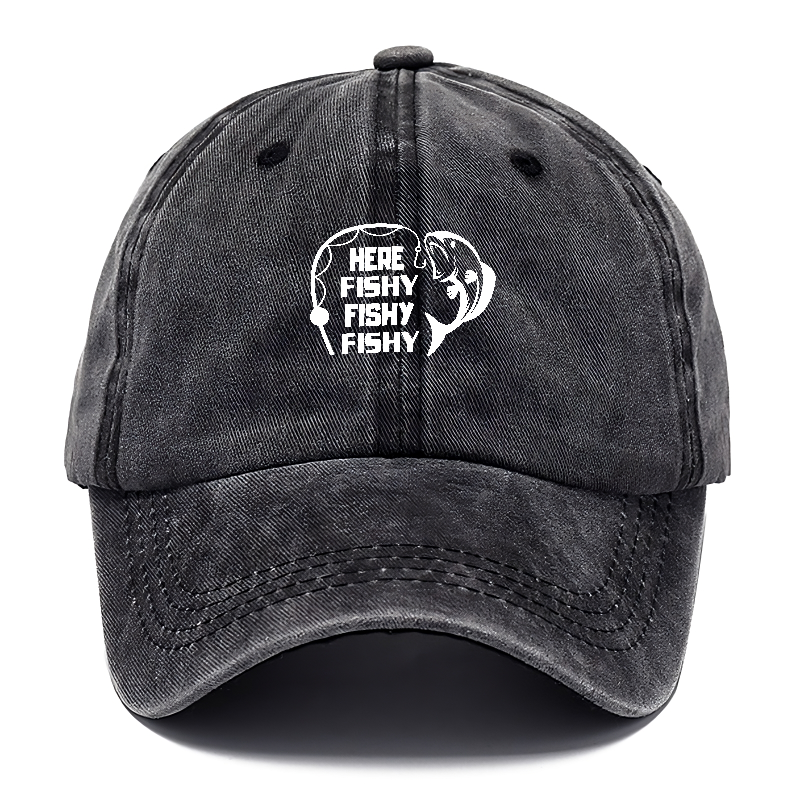 Here Fishy Fishy Fishy Classic Cap | Graphite | Toronty Ottawa