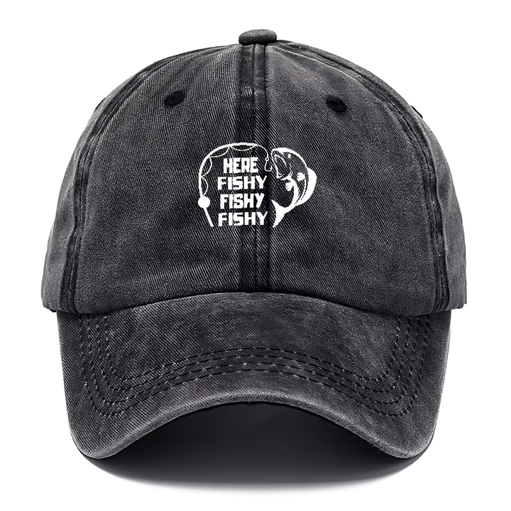 Here Fishy Fishy Fishy Classic Cap | Graphite | Toronty Ottawa