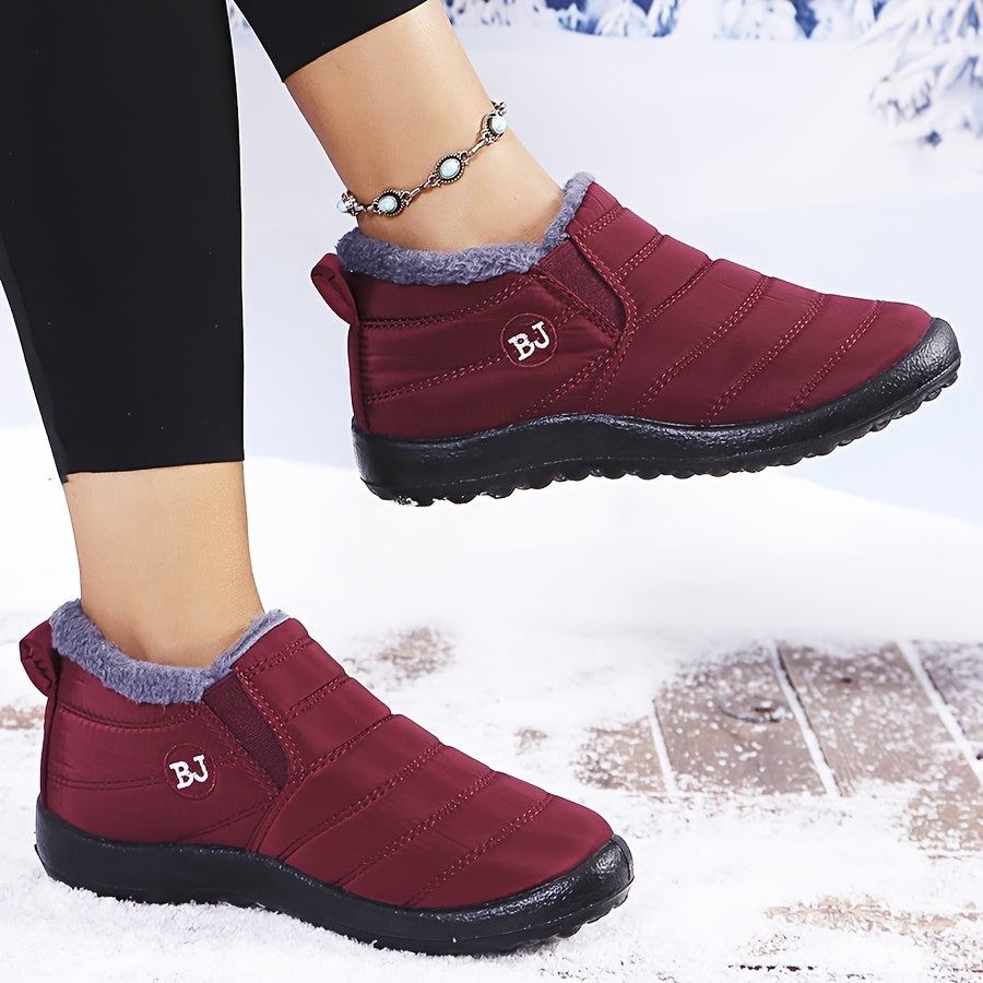 Vicky | Warm Winter Slip-On Boots.
