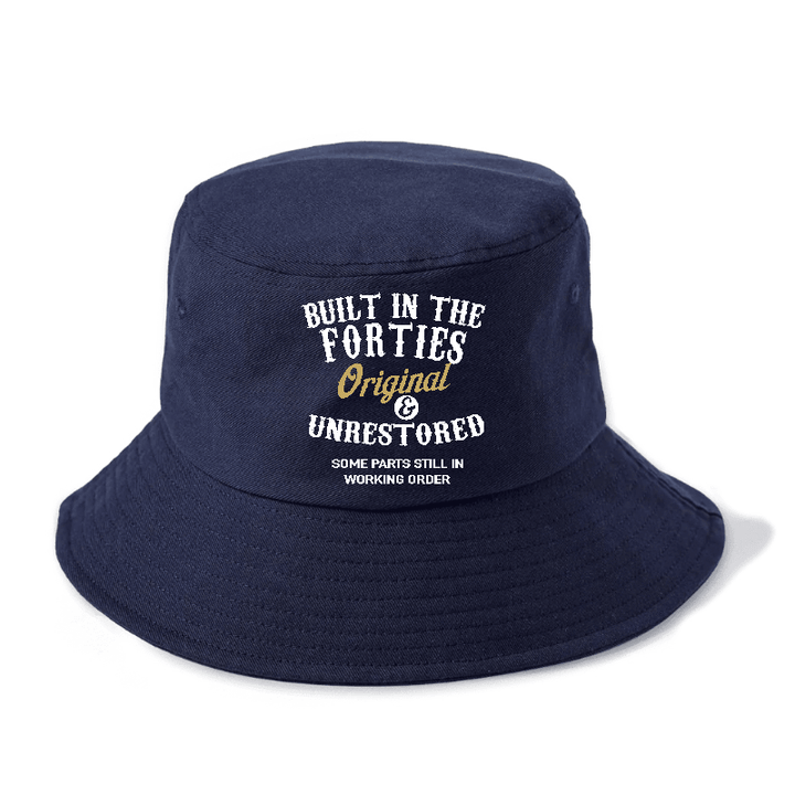 Built In The Forties Original Unrestored Some Parts Still in Working Order Bucket Hat | Twilight Navy(Blue) | Toronty Ottawa