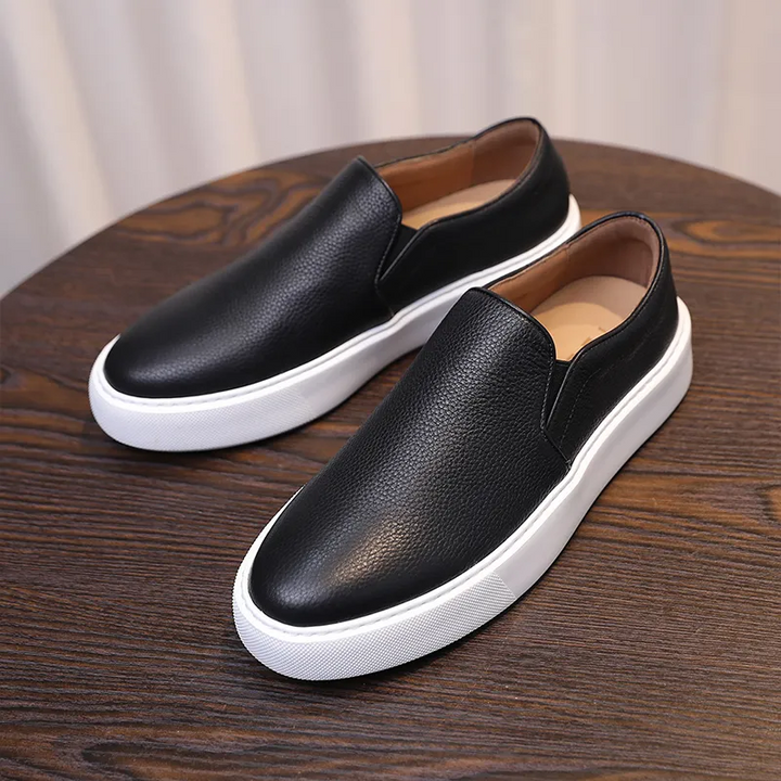LuxeStep™ Genuine Leather Slip-On Loafers | Wit / 6.5 | Toronty Ottawa
