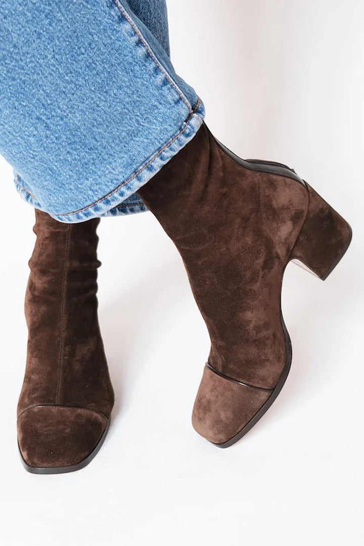Valerie | Square toe heeled boots