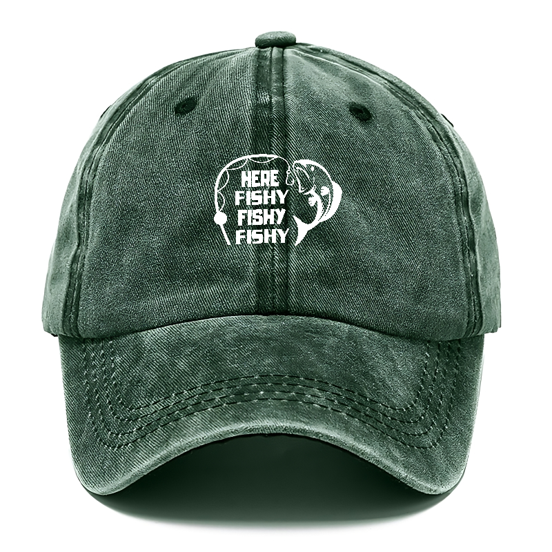 Here Fishy Fishy Fishy Classic Cap | Forest Mist(Green) | Toronty Ottawa