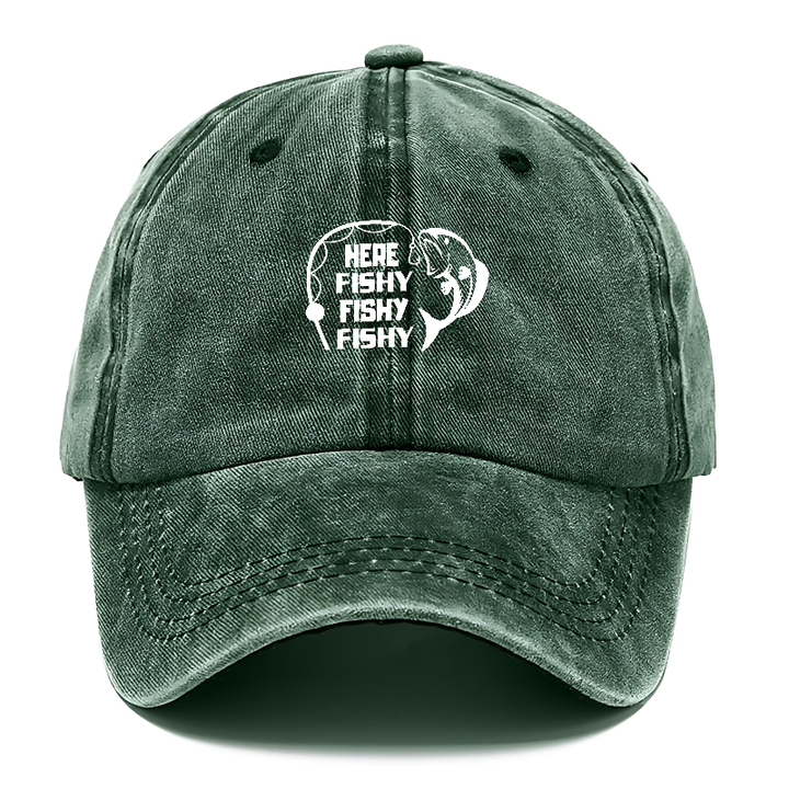 Here Fishy Fishy Fishy Classic Cap | Forest Mist(Green) | Toronty Ottawa
