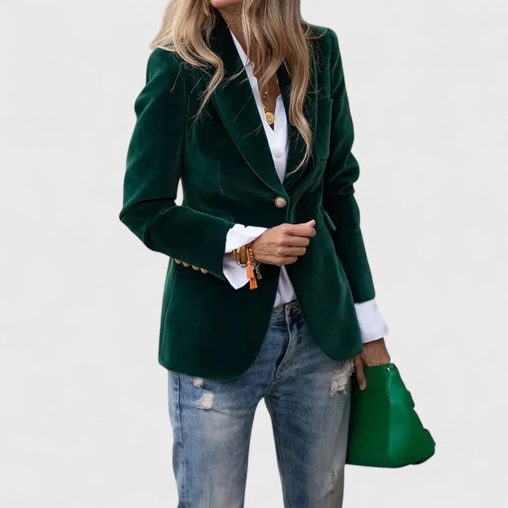 Julie™ | Elegant Velvet Blazer