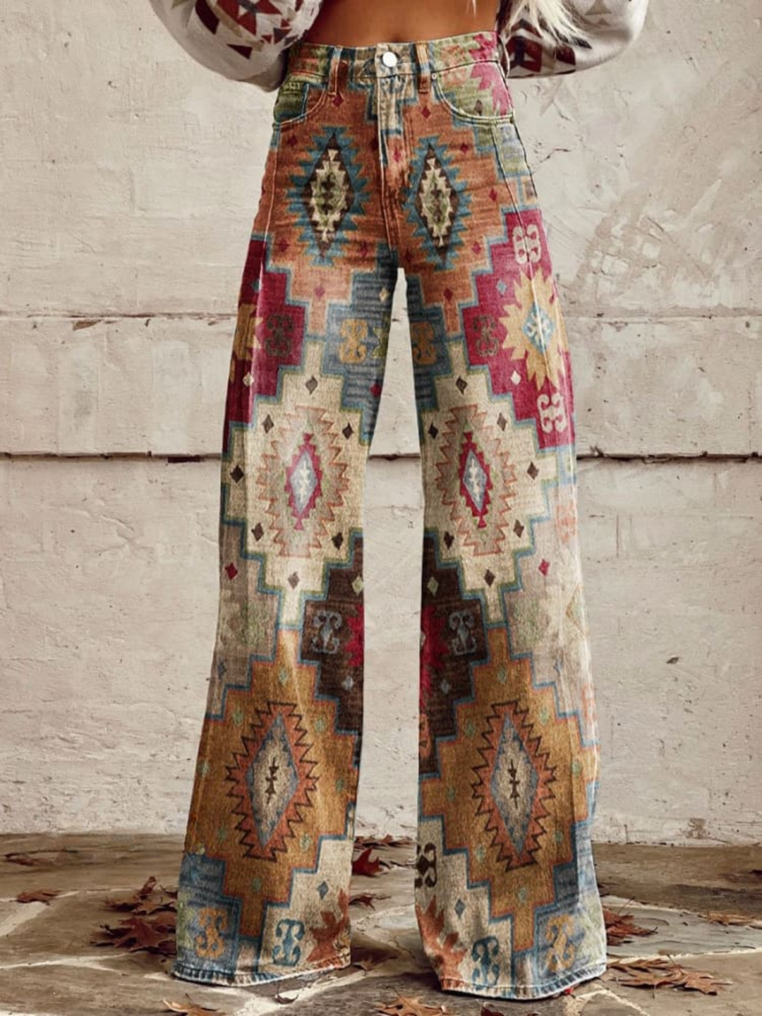 Zoé - Retro Chevron Pants