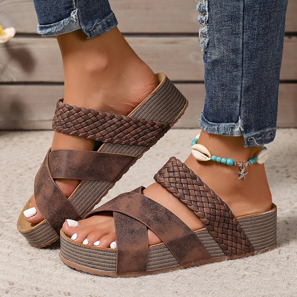 Lauren – All-Day Support Sandals | Brown / 4 | Toronty Ottawa