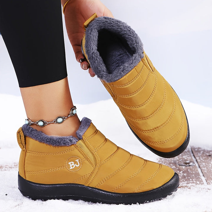 Vicky | Warm Winter Slip-On Boots.