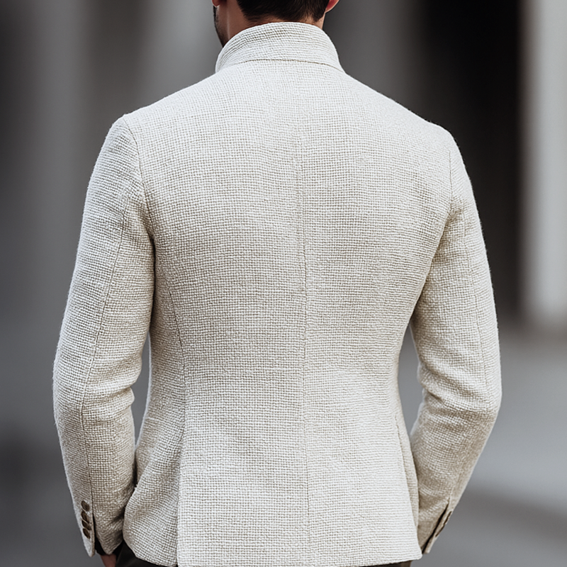 Axton™ Tweed Stand Collar | Casual Jacket