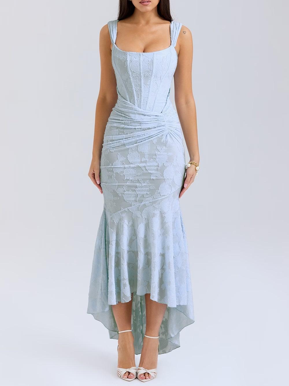 Florielle | Bluebell Vintage Floral Maxi Dress | Blue / XS | Toronty Ottawa