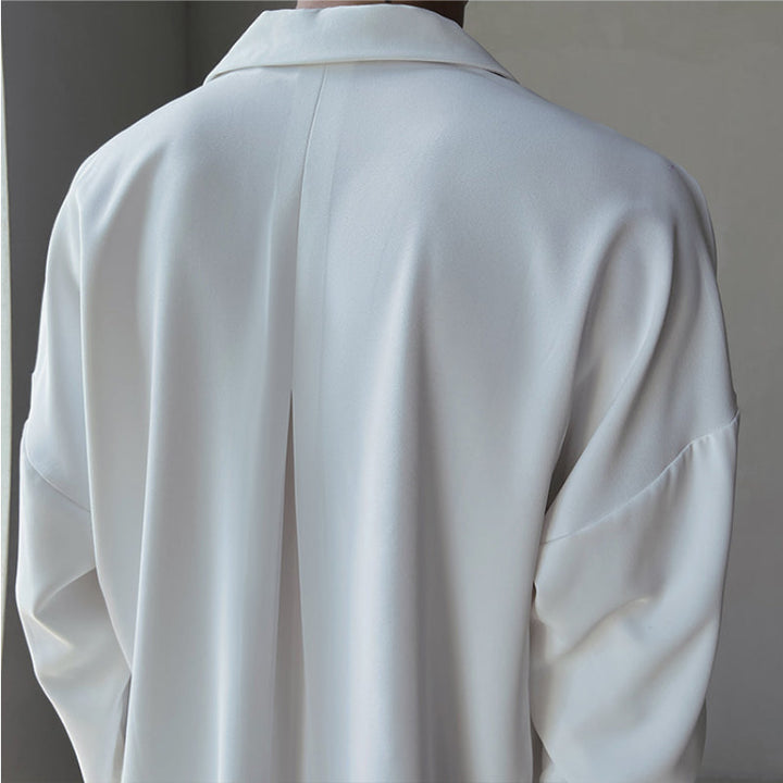 Beaumont™ | Men’s British Cuban Collar Relaxed Shirt | Apricot / S(US)/M(Japan) | Toronty Ottawa