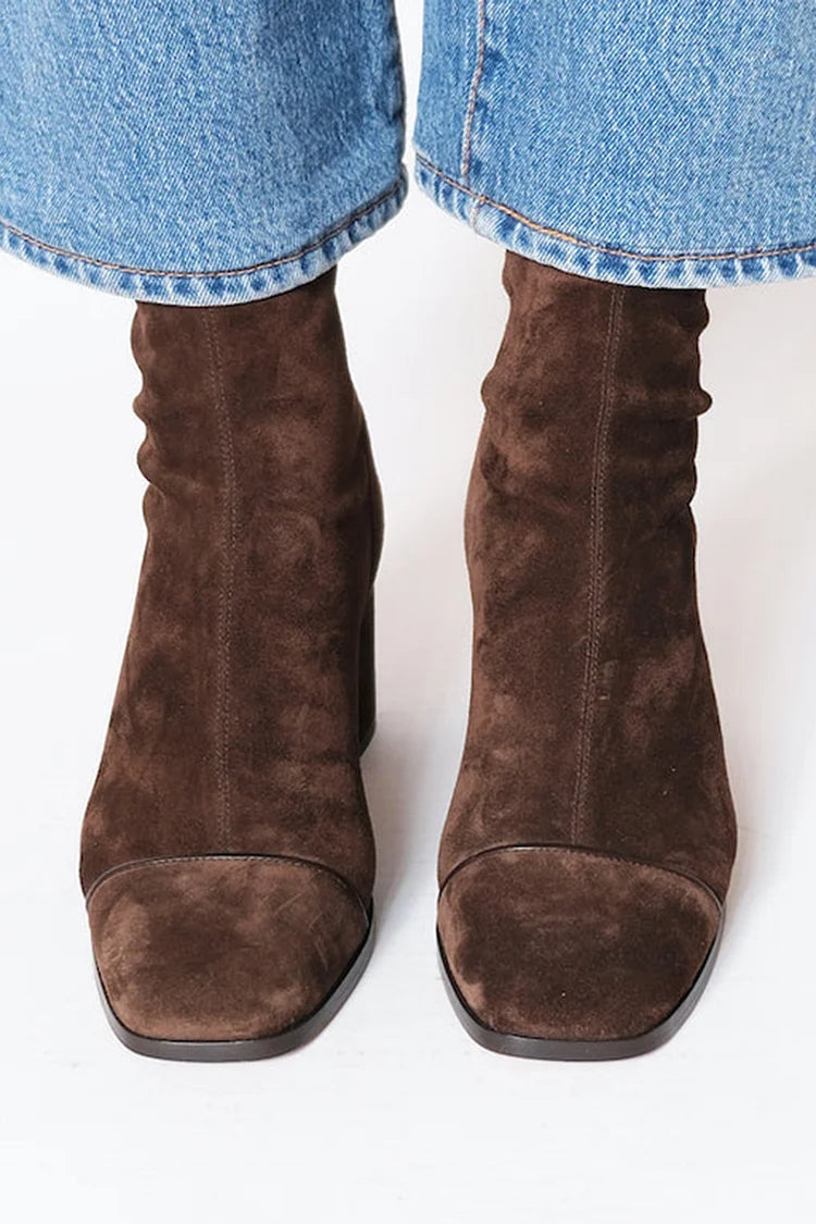 Valerie | Square toe heeled boots