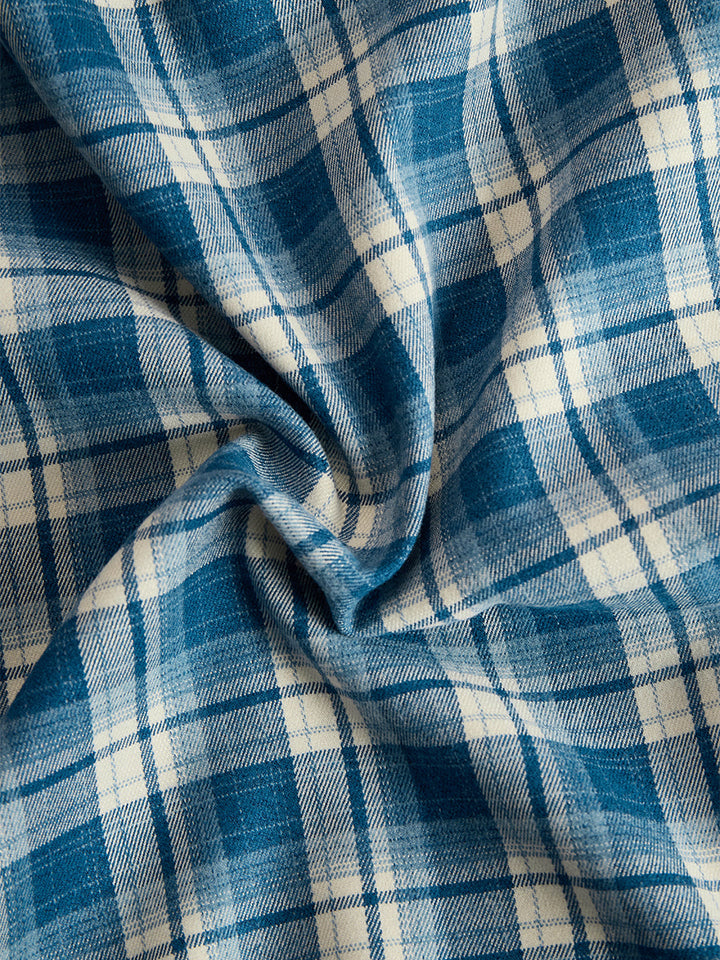 EthniLapel™ Women’s Retro Plaid Maxi Dress – Reddish Brown