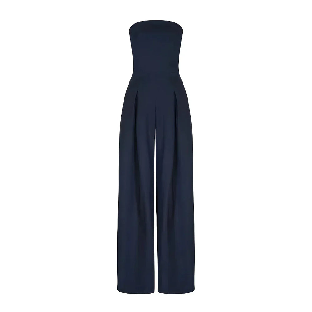 Isla – Sculpting Strapless Jumpsuit | Dark Blue / S | Toronty Ottawa