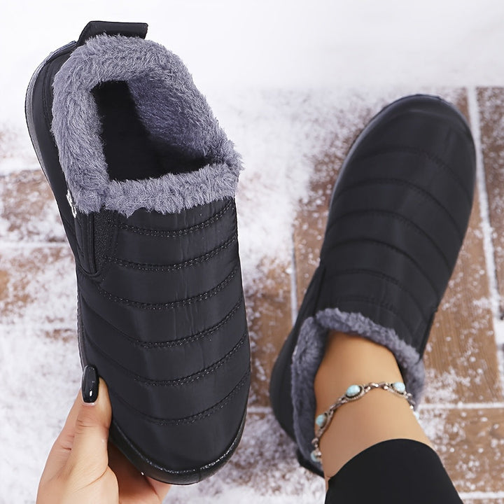 Vicky | Warm Winter Slip-On Boots.