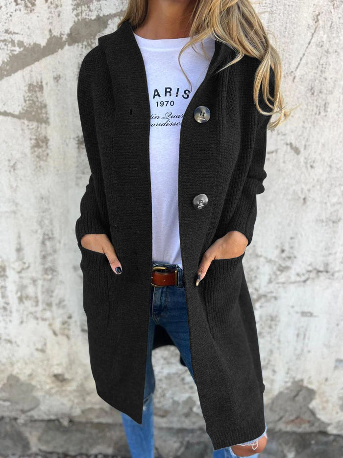 FRIEDA™ - ELEGANT KNITTED CARDIGAN | Black / S | Toronty Ottawa