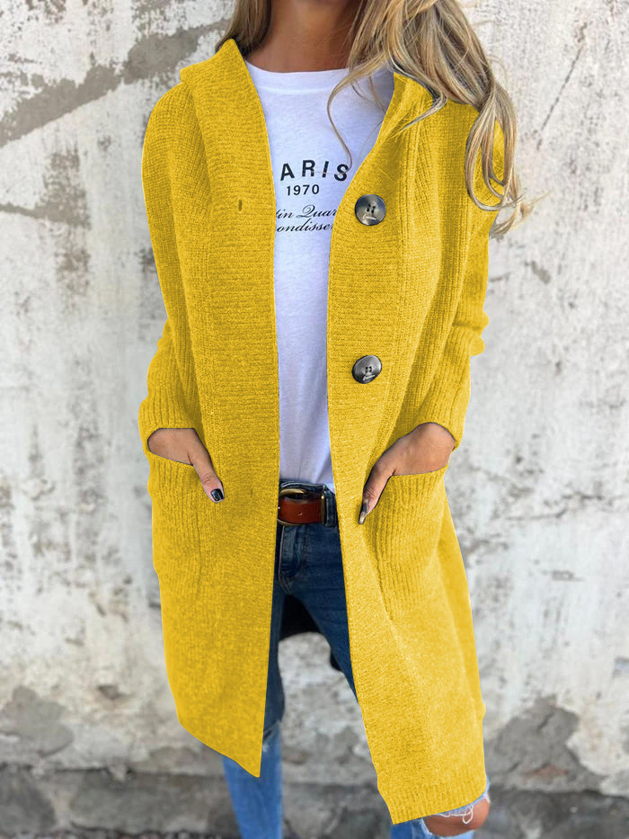 FRIEDA™ - ELEGANT KNITTED CARDIGAN | Yellow / S | Toronty Ottawa