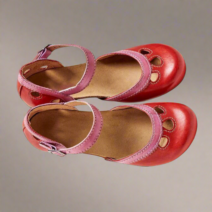 Nora – Breezy Summer Sandals | Red / 4.5 | Toronty Ottawa