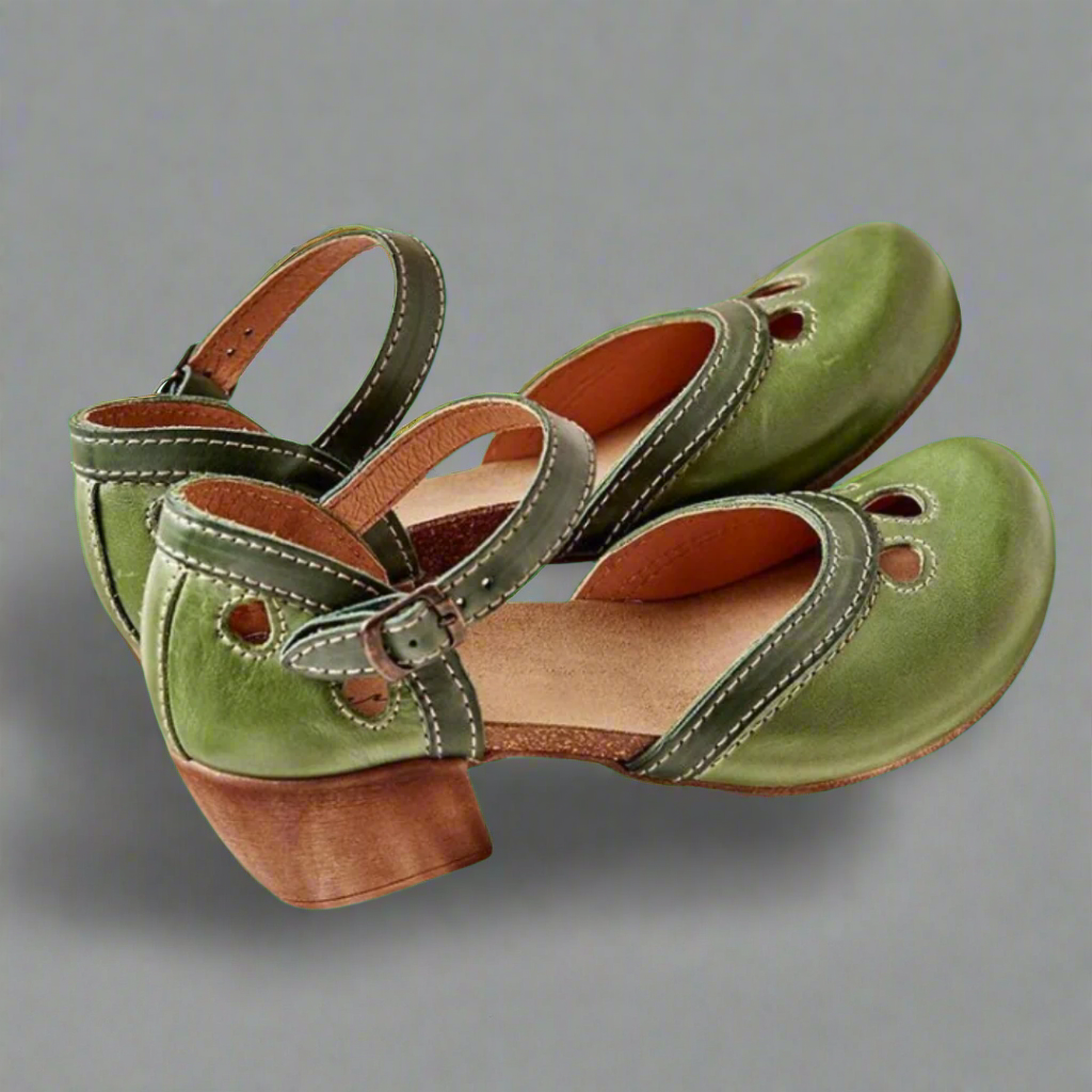 Nora – Breezy Summer Sandals | Green / 4.5 | Toronty Ottawa
