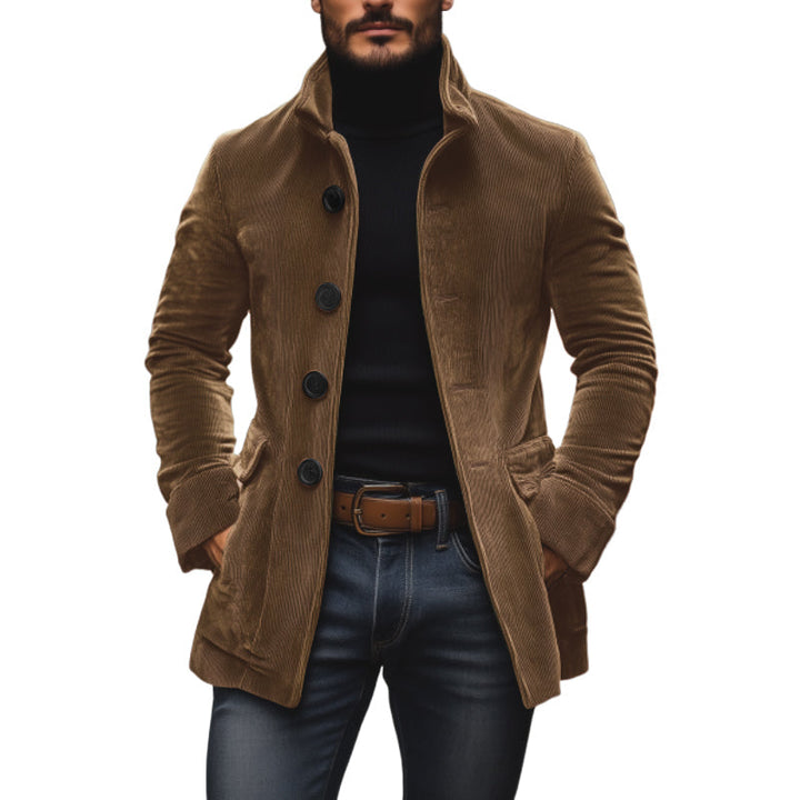 Bexley™ Heritage Corduroy Stand Collar Coat | Light Brown / S | Toronty Ottawa