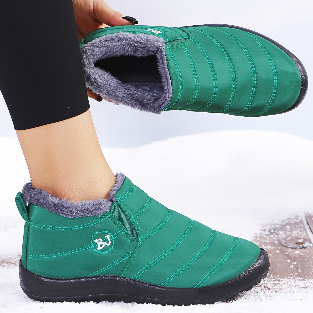 Vicky | Warm Winter Slip-On Boots.