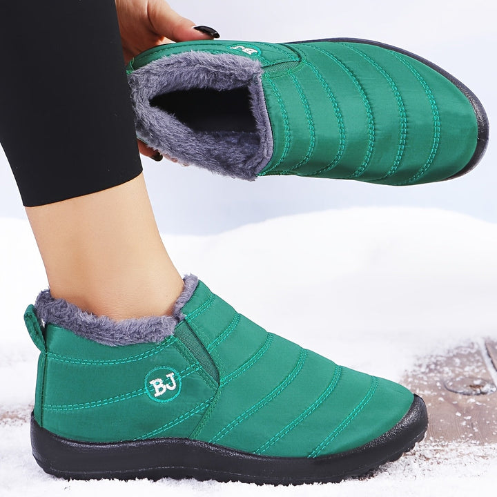 Vicky | Warm Winter Slip-On Boots.