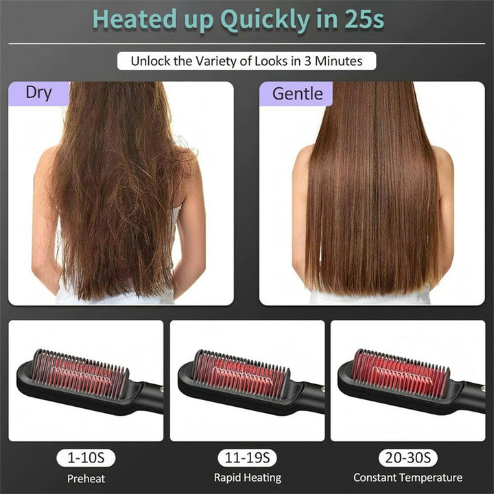 2-in-1 Hair Straightener & Hot Comb