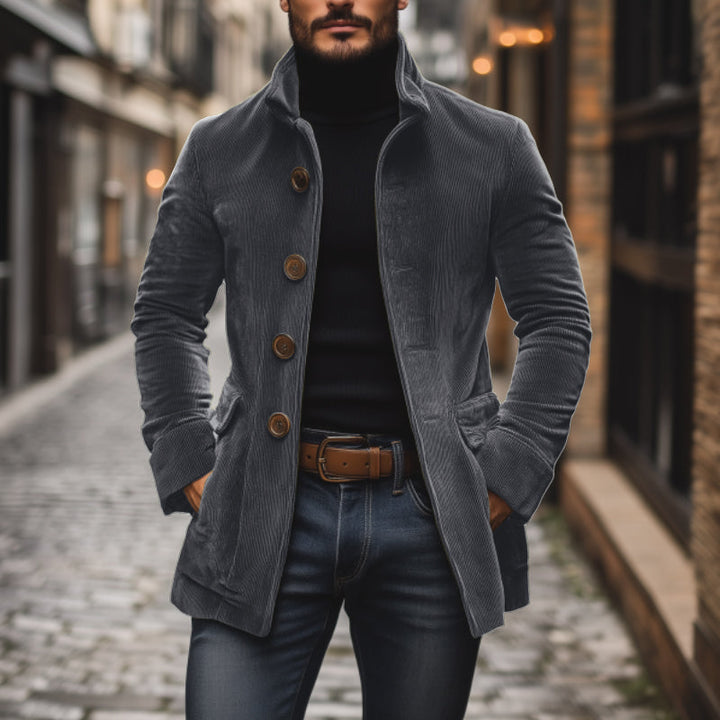 Bexley™ Heritage Corduroy Stand Collar Coat | Army Green / S | Toronty Ottawa