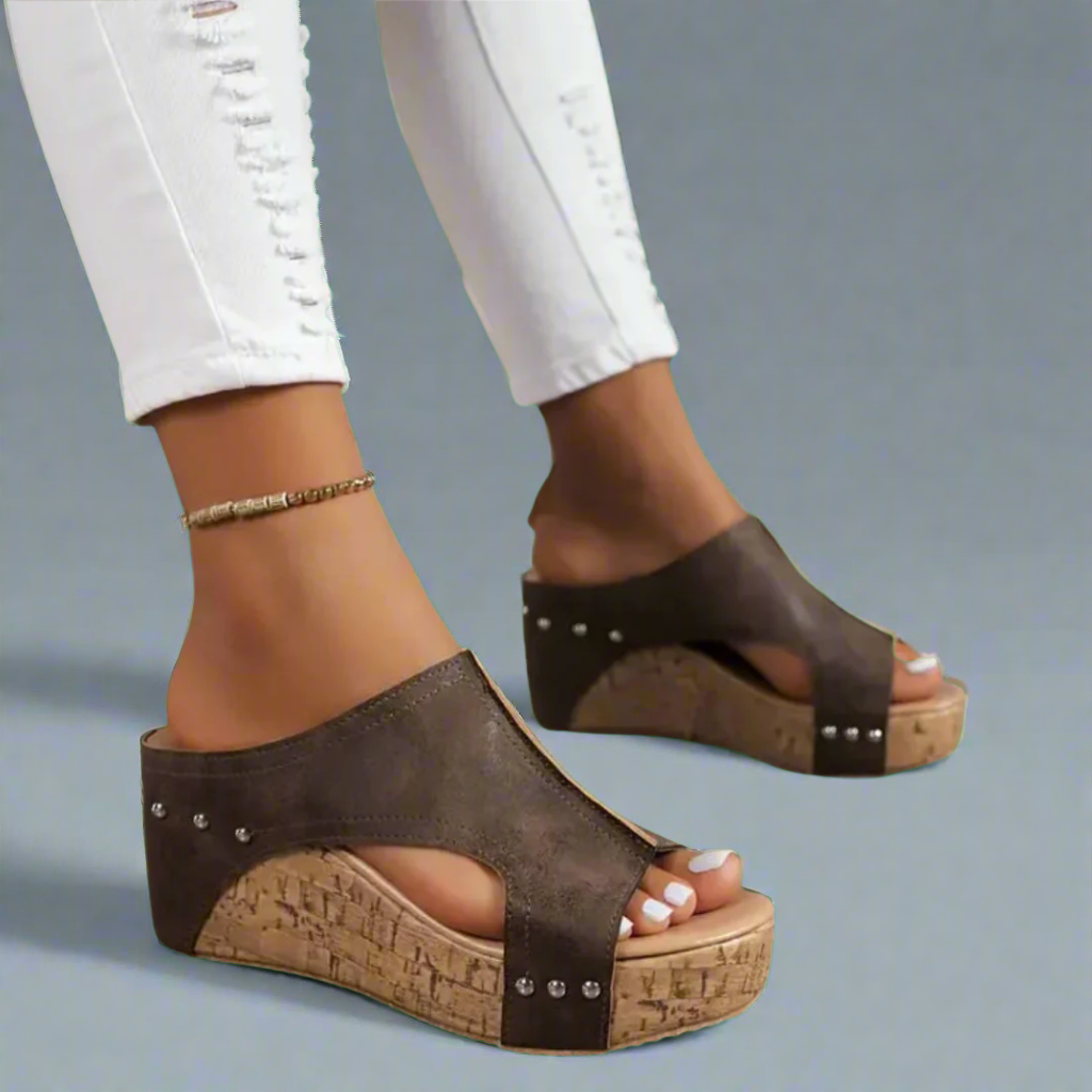 Paige – Effortless Summer Sandals | Brown / 5 | Toronty Ottawa
