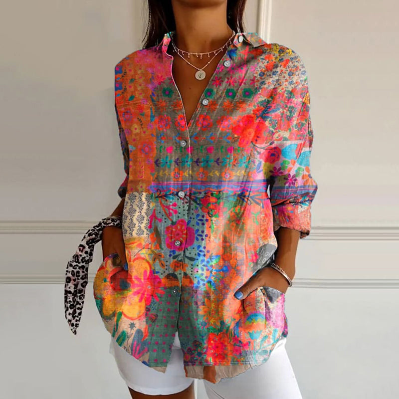 Stella – Vintage Floral Blouse | S | Toronty Ottawa