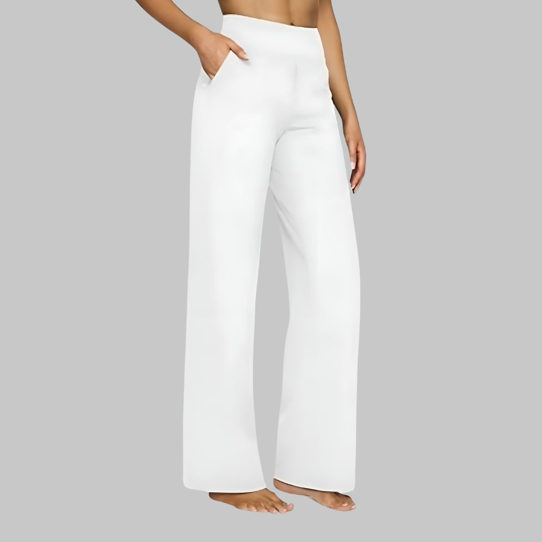Livia™ | Everyday Comfort Stretch Pants | White / S | Toronty Ottawa