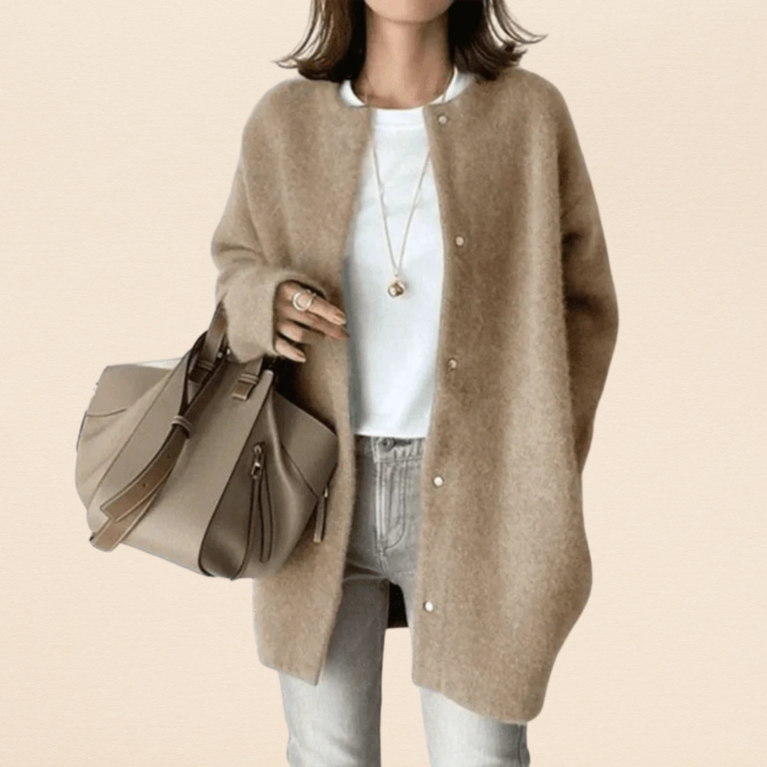 EMBER™ - ELEGANT CARDIGAN FOR STYLISH COMFORT | Khaki / XS | Toronty Ottawa