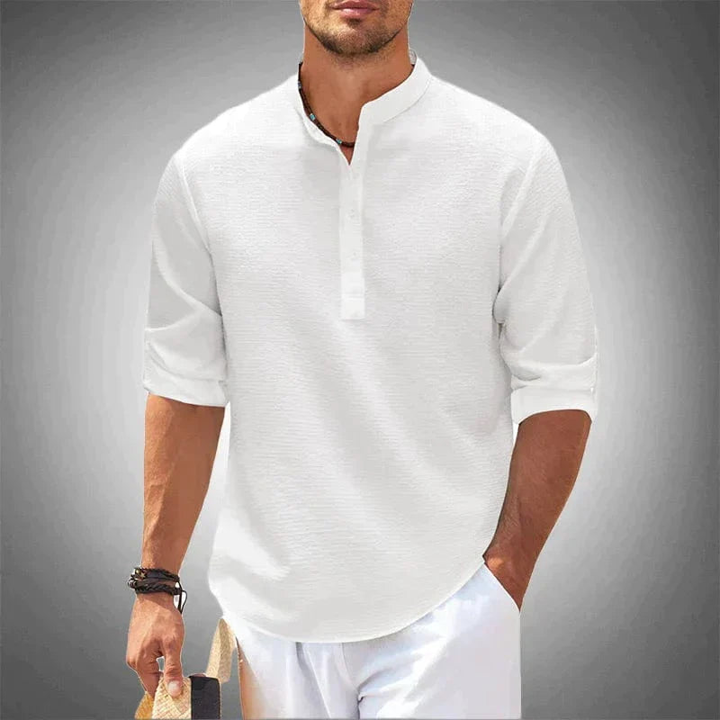 Valente™ | Cotton Tailored-Fit Breeze Shirt | White / S | Toronty Ottawa