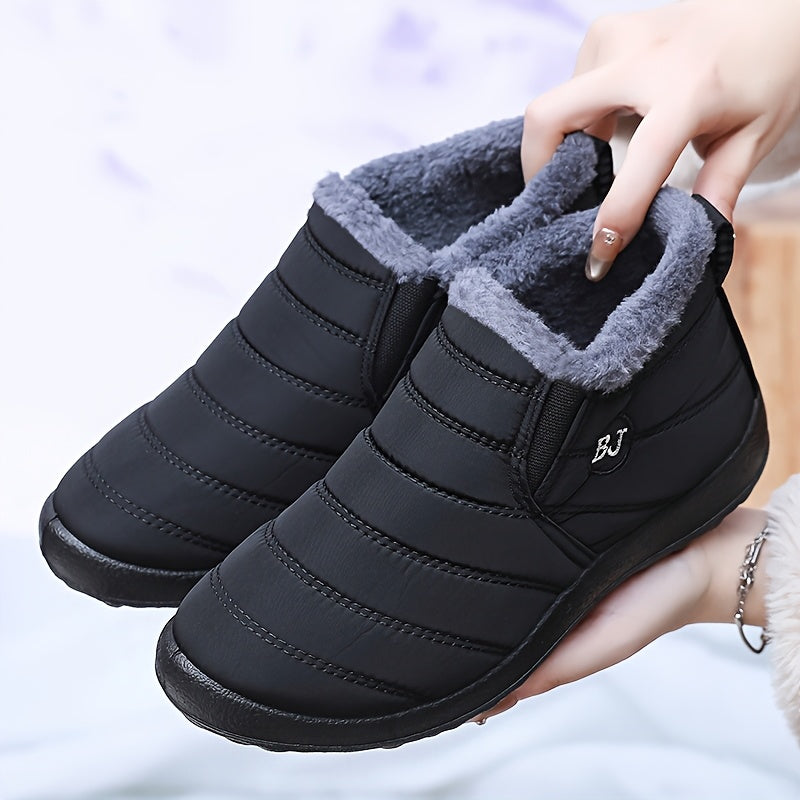 Vicky | Warm Winter Slip-On Boots.