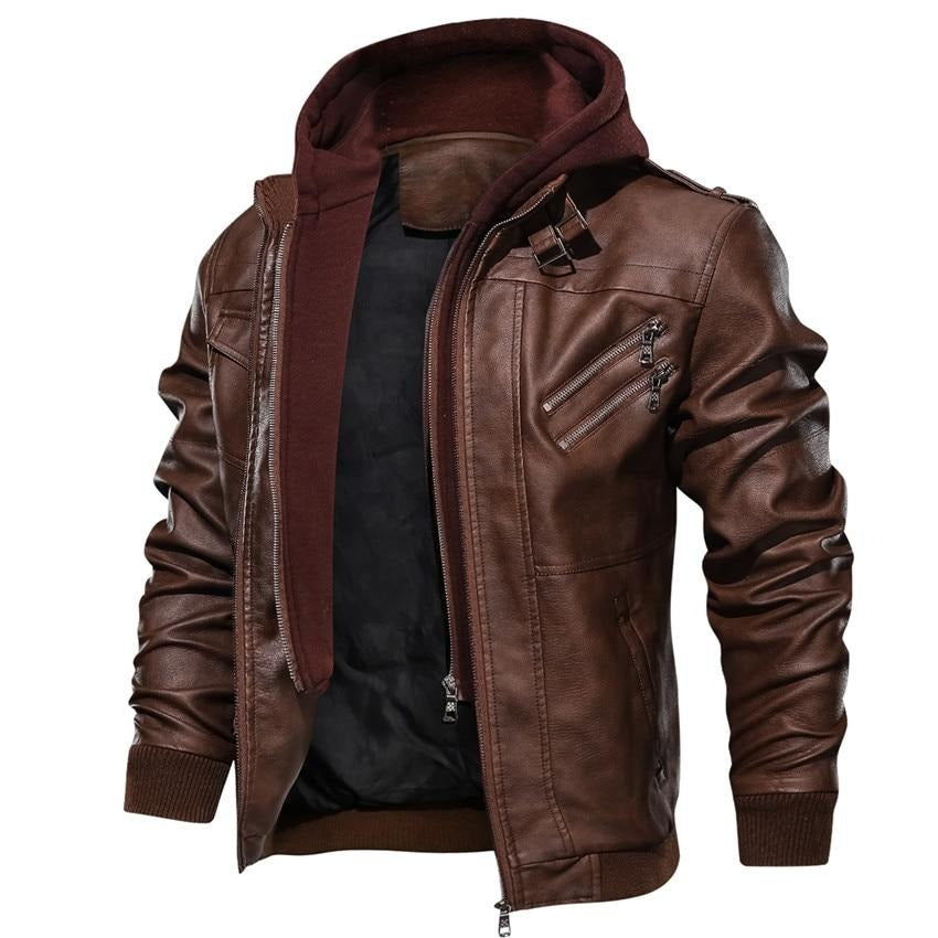 Ryder | Synthetic Leather Biker Jacket
