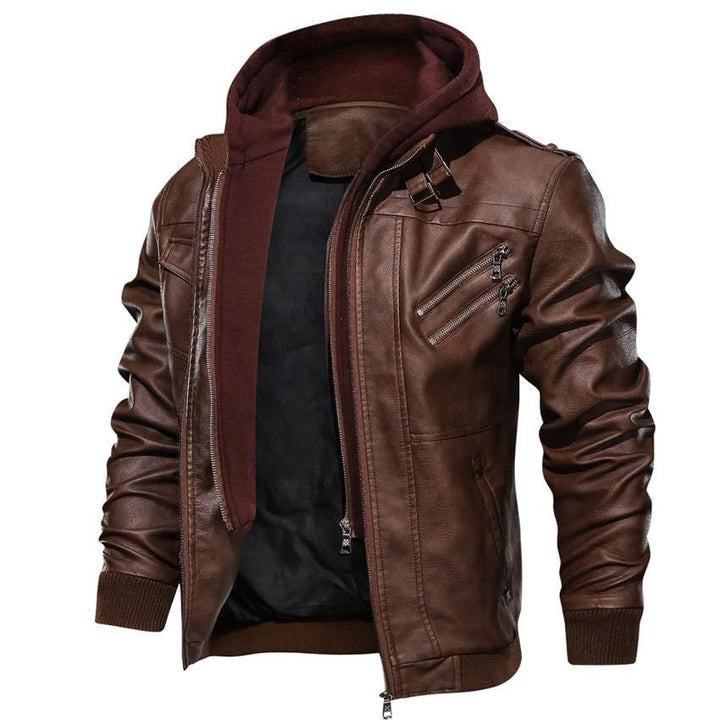 Ryder | Synthetic Leather Biker Jacket