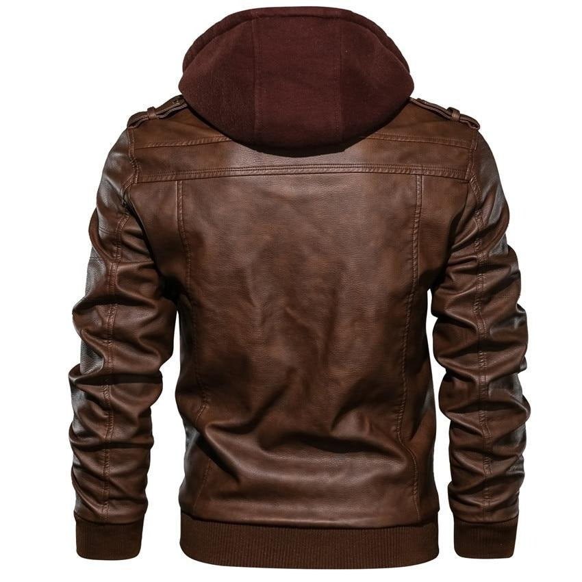 Ryder | Synthetic Leather Biker Jacket