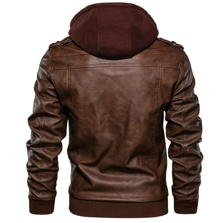 Ryder | Synthetic Leather Biker Jacket