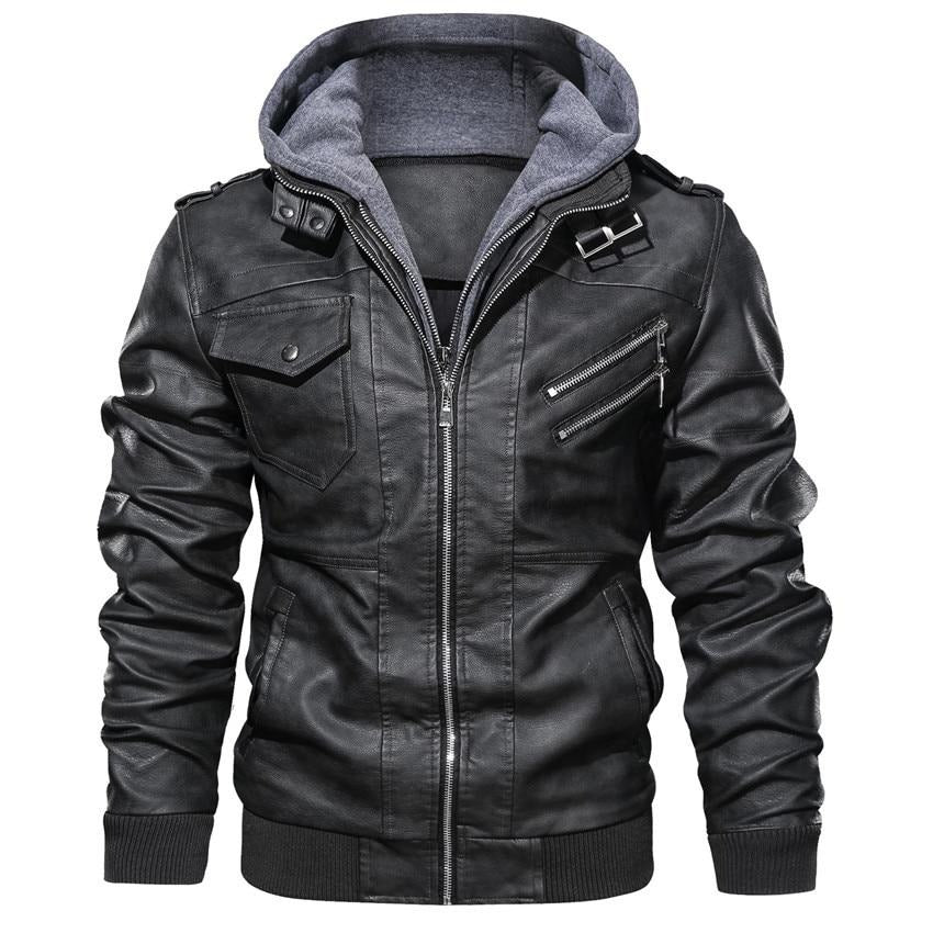 Ryder | Synthetic Leather Biker Jacket