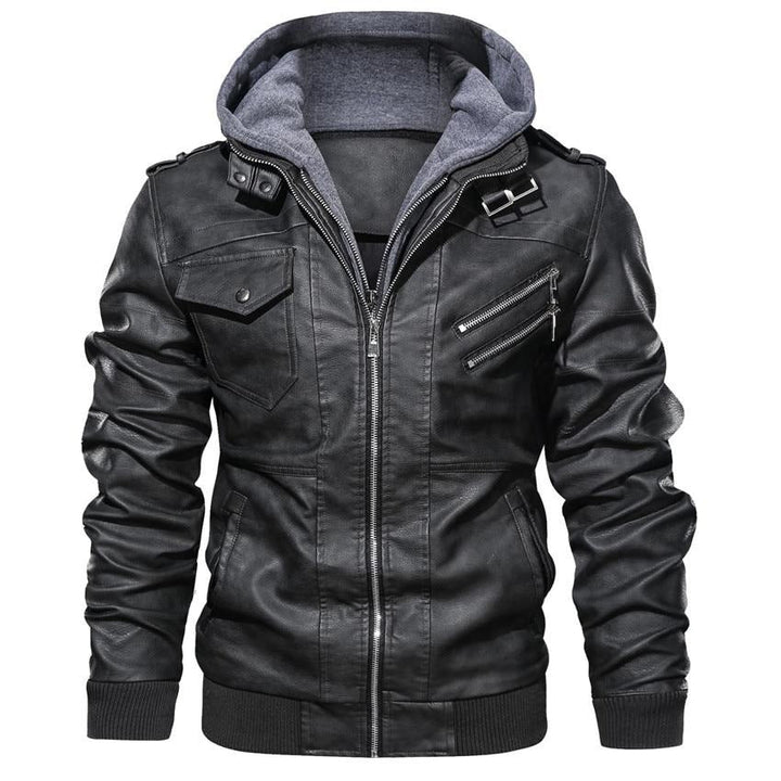 Ryder | Synthetic Leather Biker Jacket
