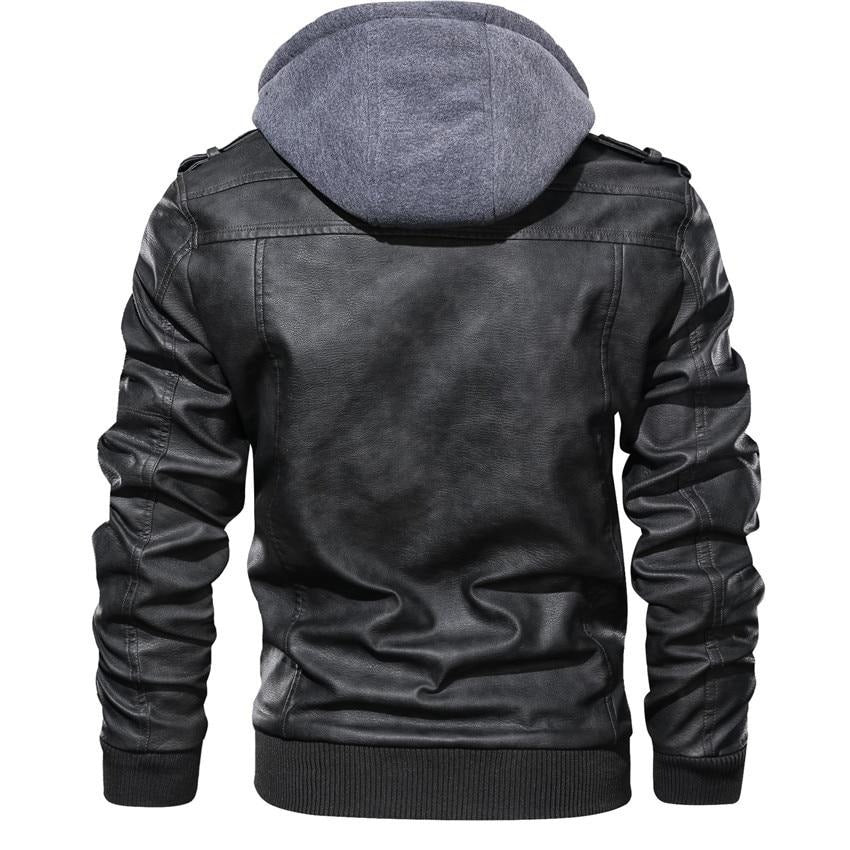 Ryder | Synthetic Leather Biker Jacket
