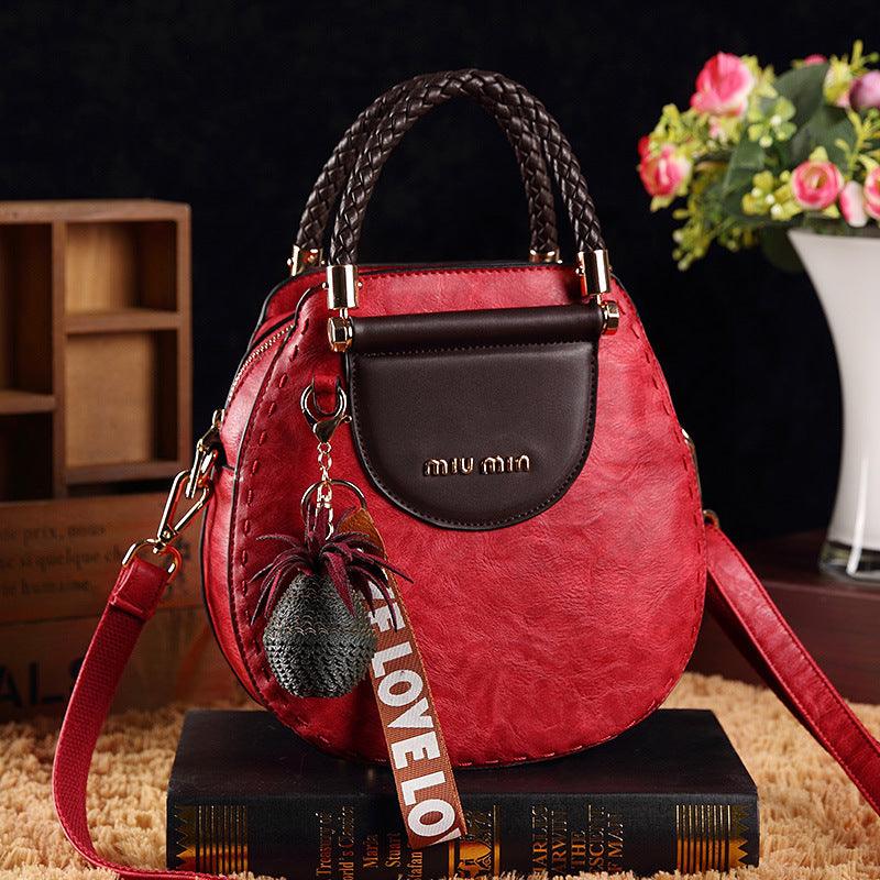 FARA - LEATHER CROSSBODY BAG | Red Wine | Toronty Ottawa