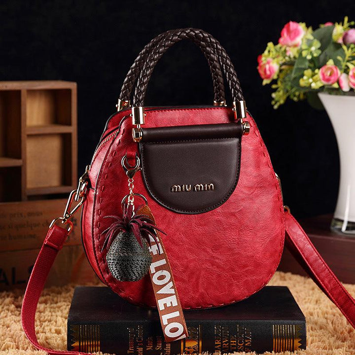 FARA - LEATHER CROSSBODY BAG | Red Wine | Toronty Ottawa