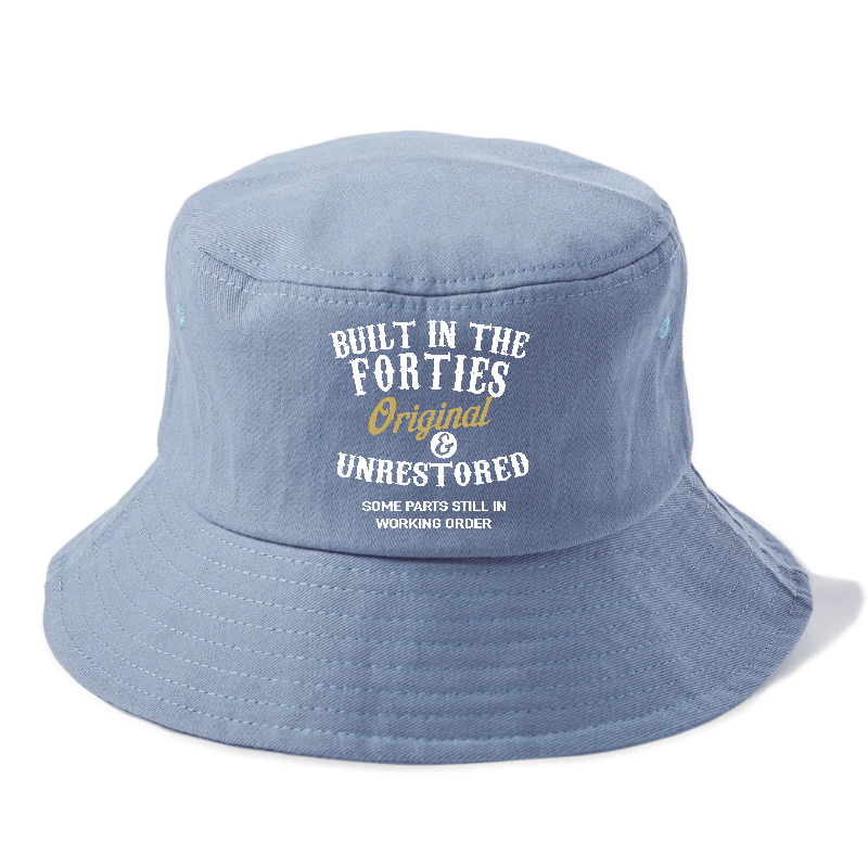 Built In The Forties Original Unrestored Some Parts Still in Working Order Bucket Hat | Summer Sky(Blue) | Toronty Ottawa