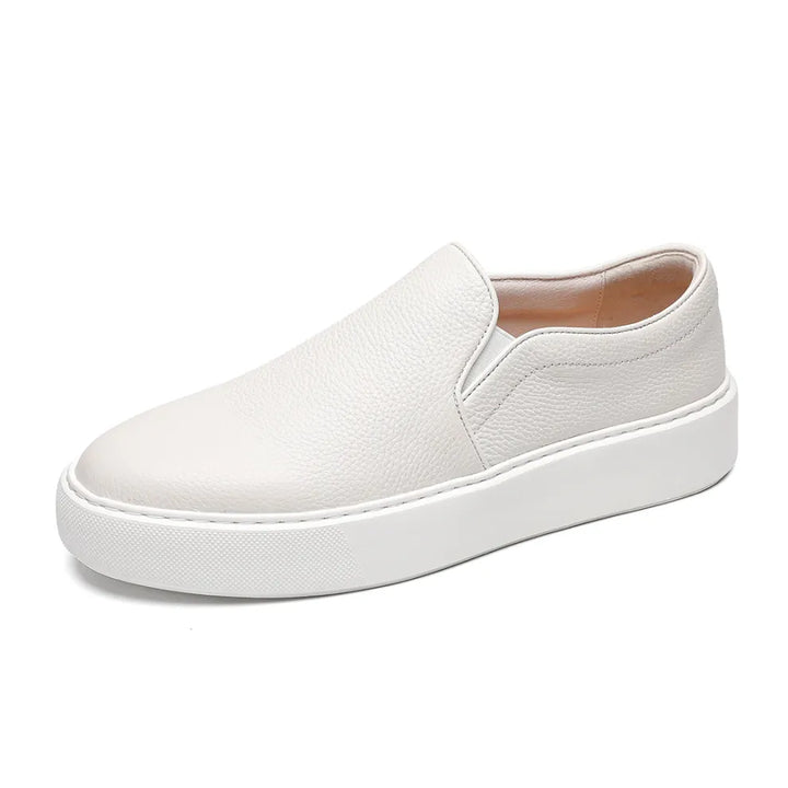 LuxeStep™ Genuine Leather Slip-On Loafers | Wit / 6.5 | Toronty Ottawa