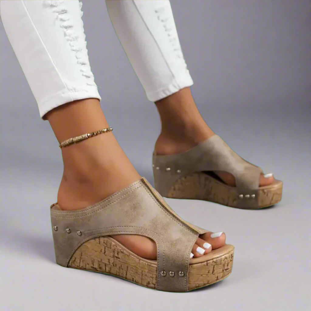 Paige – Effortless Summer Sandals | Beige / 5 | Toronty Ottawa