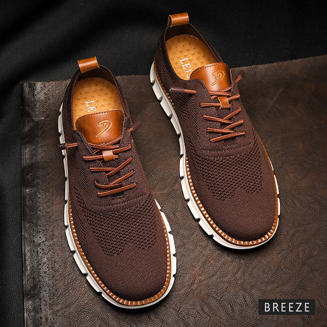 Vellaro™ | Ultra Comfort Limited Edition Leather Oxfords | Stone Gray / EU 40 | Toronty Ottawa