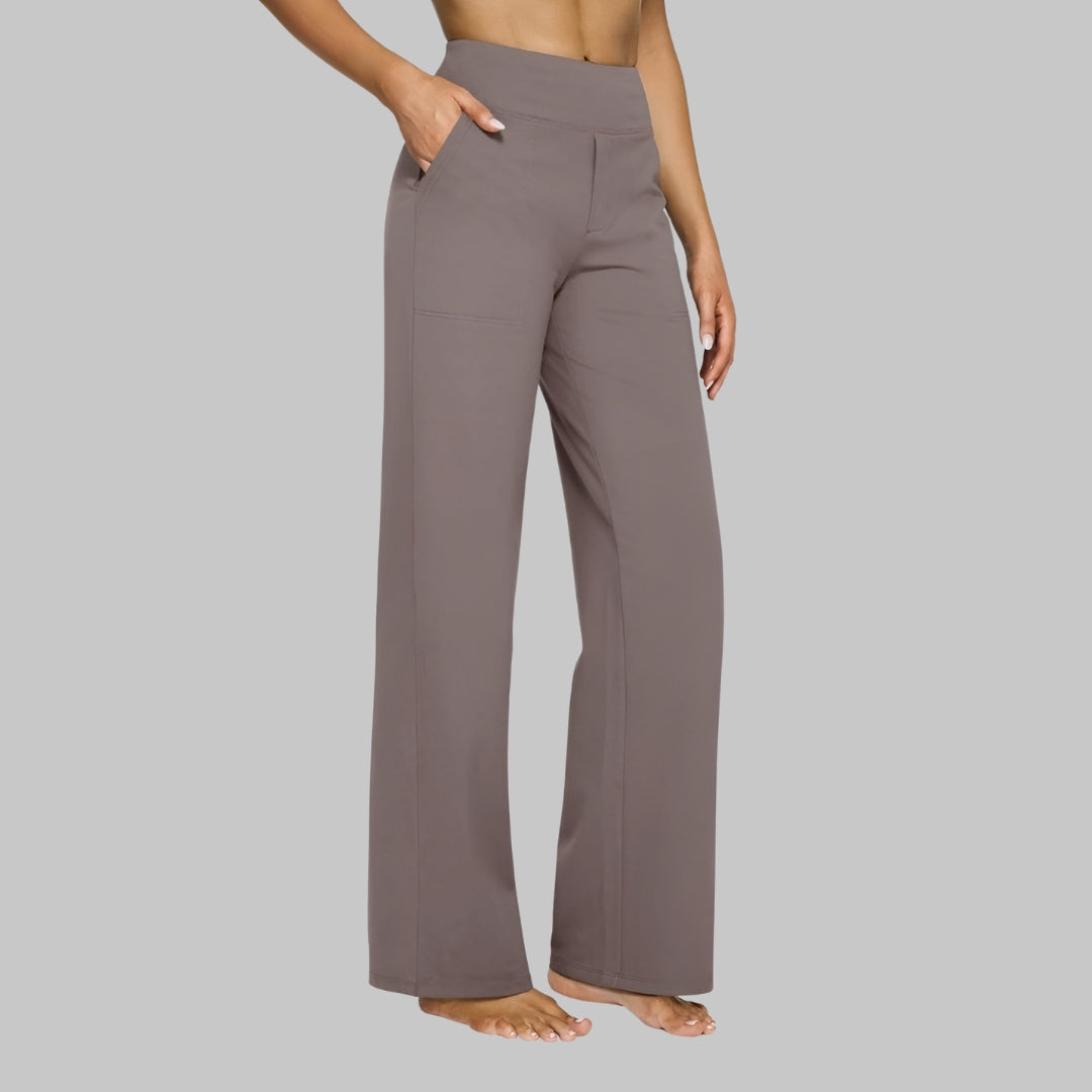 Livia™ | Everyday Comfort Stretch Pants | Taupe / S | Toronty Ottawa