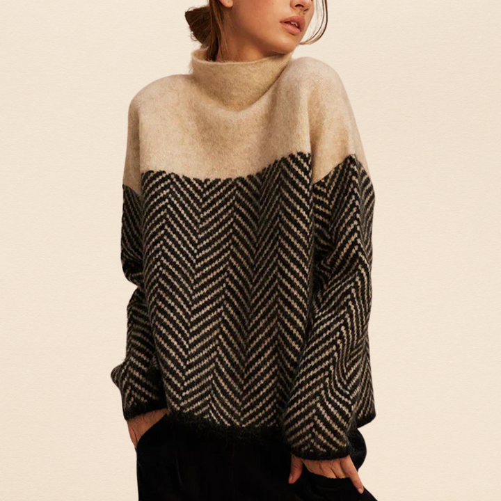 OLIVIA™ - COZY TURTLENECK SWEATER | Beige / XS | Toronty Ottawa